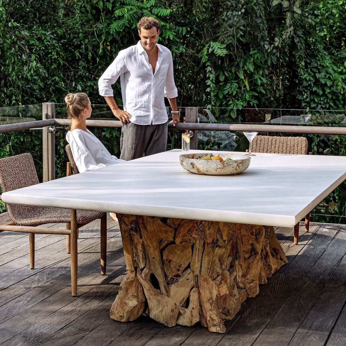 Stonewood Indoor-Outdoor Ping Pong Dining Table, 2 CARTONS – Furniture by Uttermost | Sutter & Vale