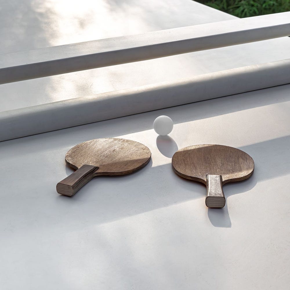 Stonewood Indoor-Outdoor Ping Pong Dining Table, 2 CARTONS