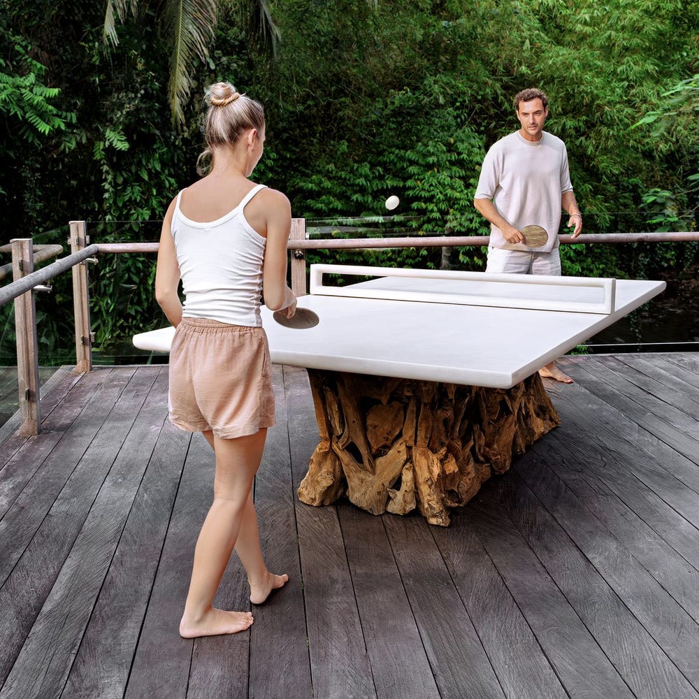 Stonewood Indoor-Outdoor Ping Pong Dining Table, 2 CARTONS