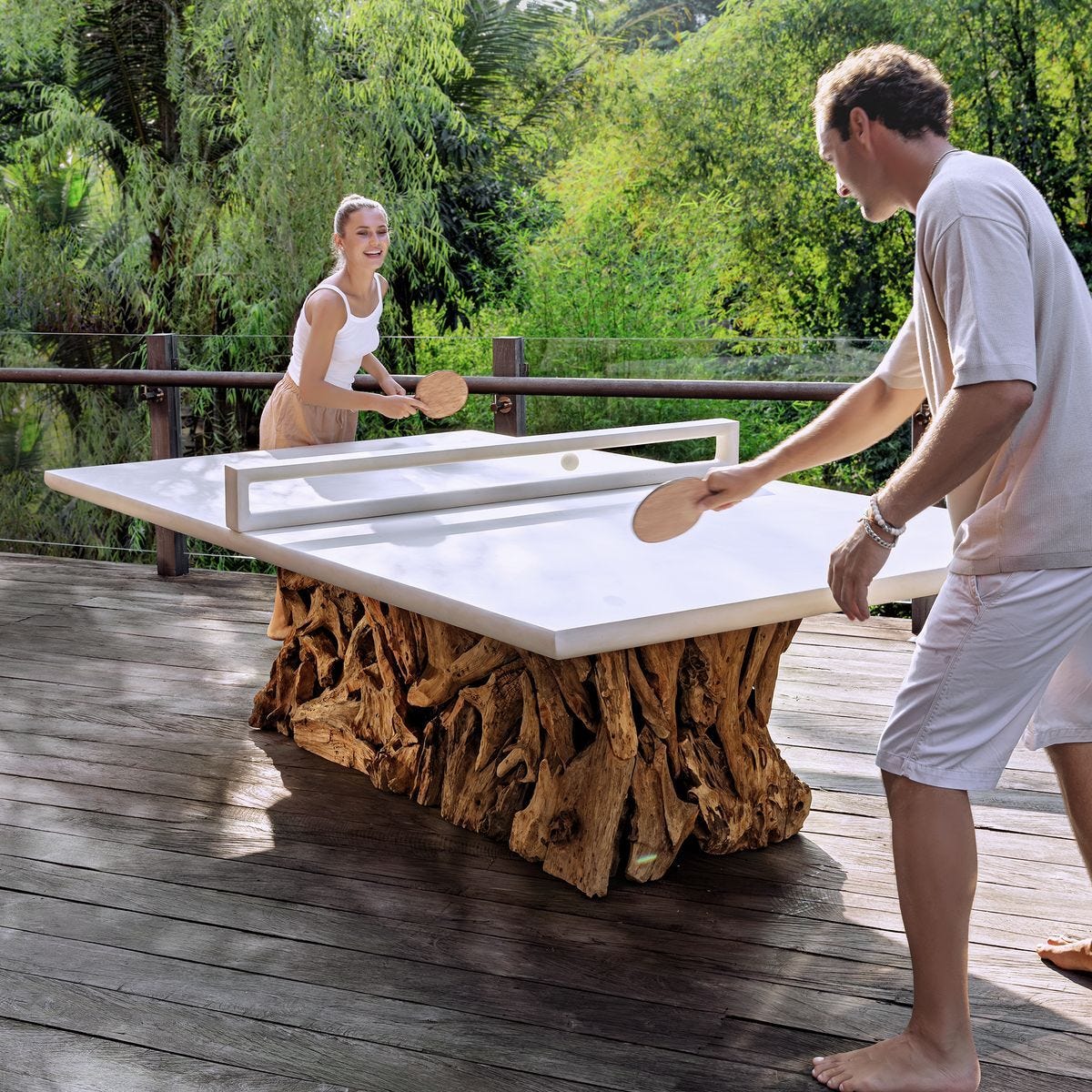 Stonewood Indoor-Outdoor Ping Pong Dining Table, 2 CARTONS – Furniture by Uttermost | Sutter & Vale