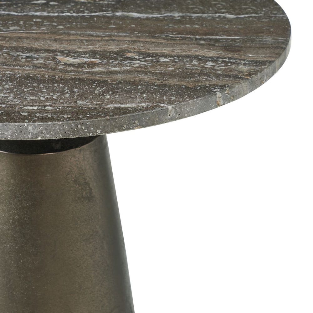 Midsummer Indoor-Outdoor Accent Table, Bronze, 2 CARTONS