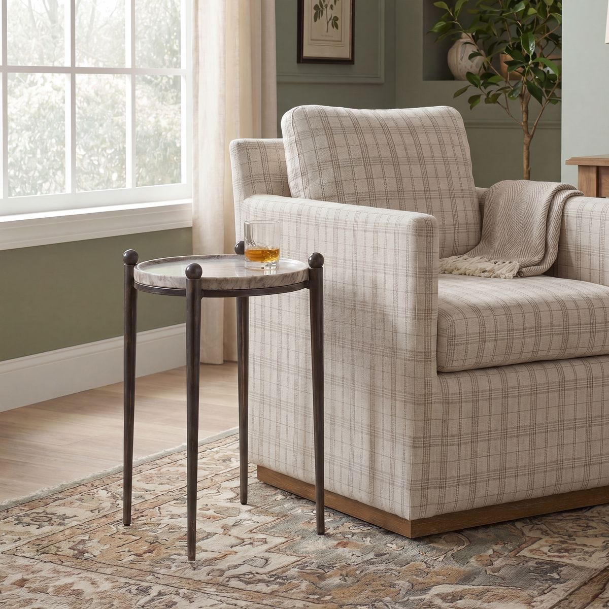 Nahunta Accent Table, Dark Bronze – Furniture by Uttermost | Sutter & Vale
