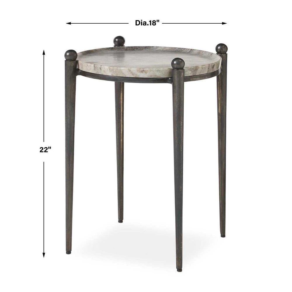 Nahunta Accent Table, Dark Bronze