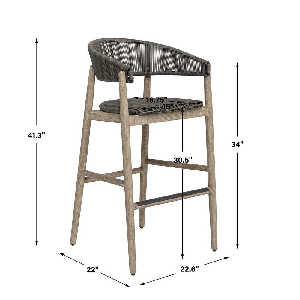 Dermott Outdoor Bar Stool