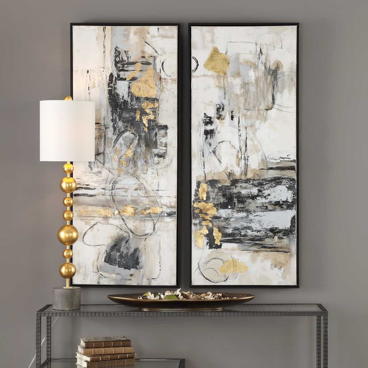 Life Scenes Hand Painted Canvases, S/2 – Art by Uttermost | Sutter & Vale