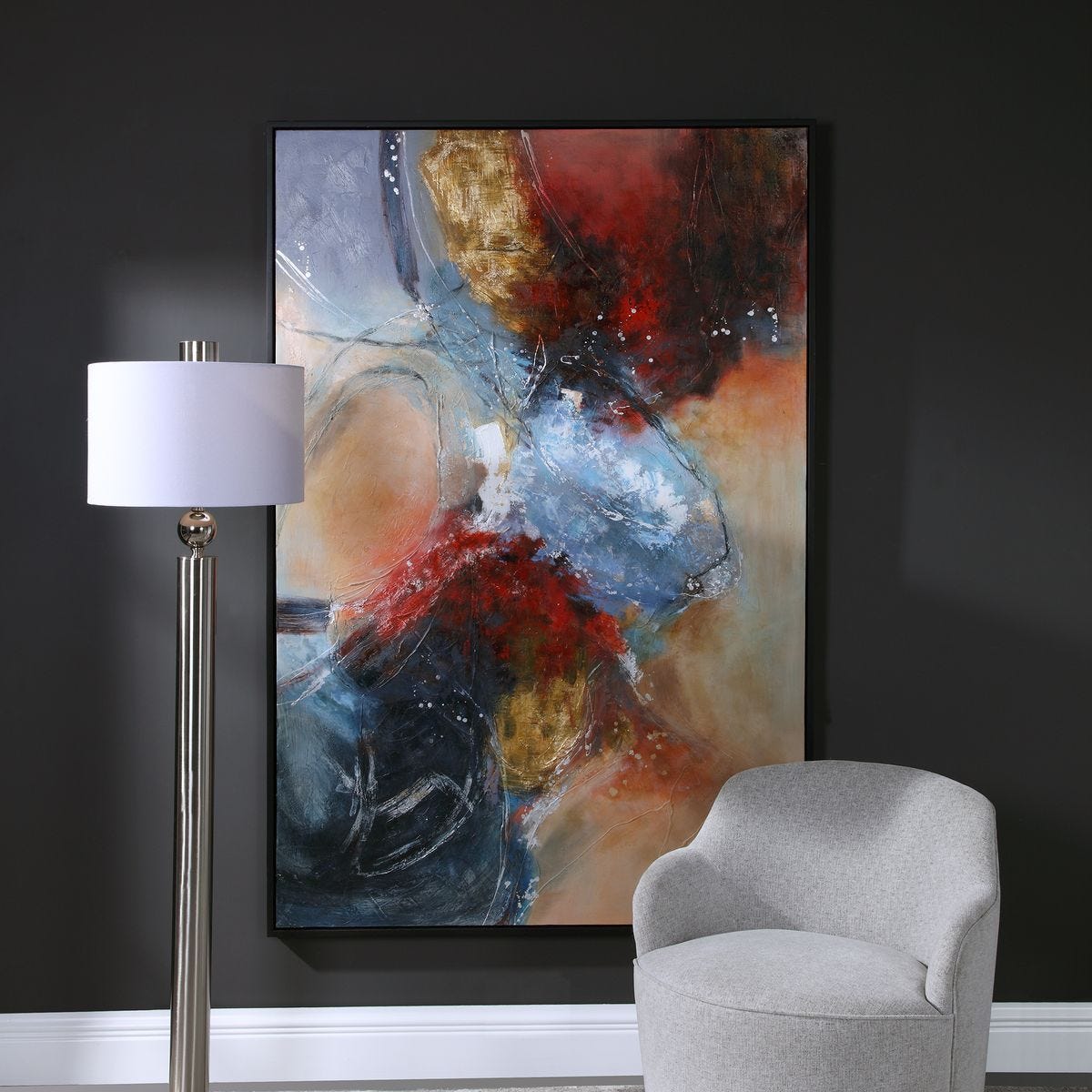 Summer Sunset Hand Painted Canvas – Art by Uttermost | Sutter & Vale
