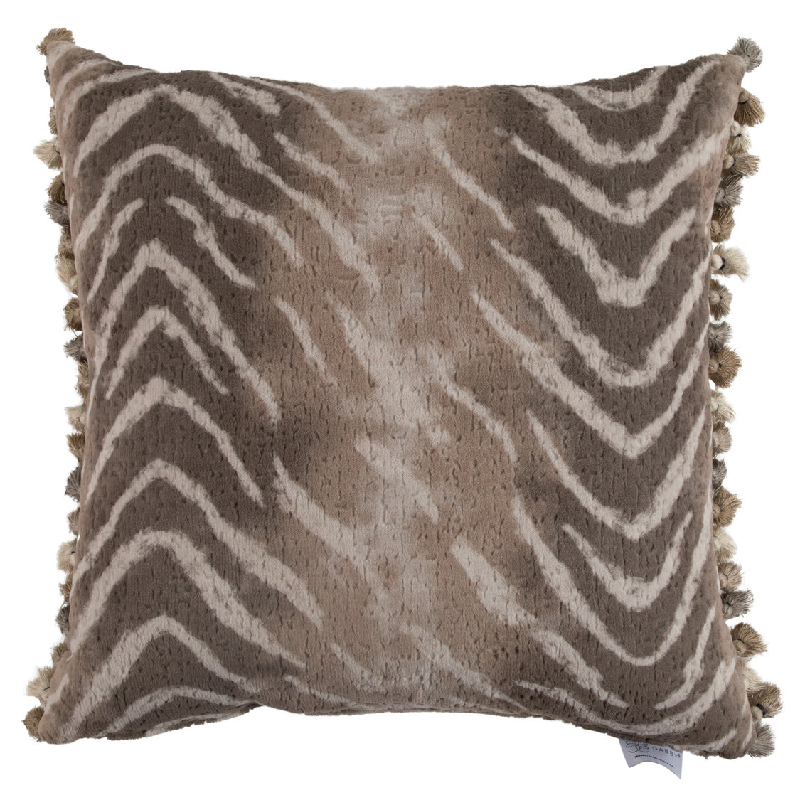 Zigby Taupe Poly 22x22