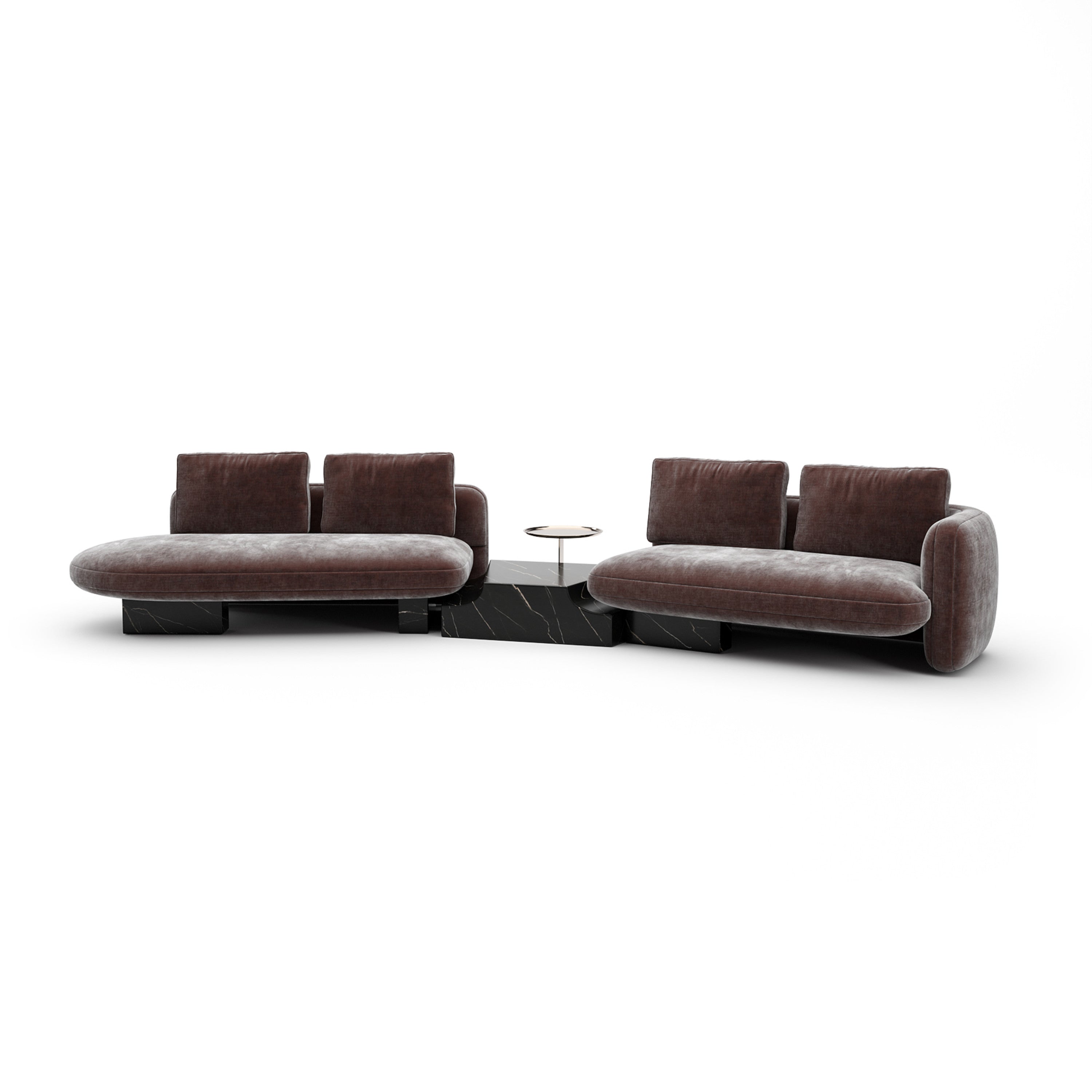 Overlap Left Bumper Sectional Dk Taupe – Sectionals by Caracole | Sutter & Vale
