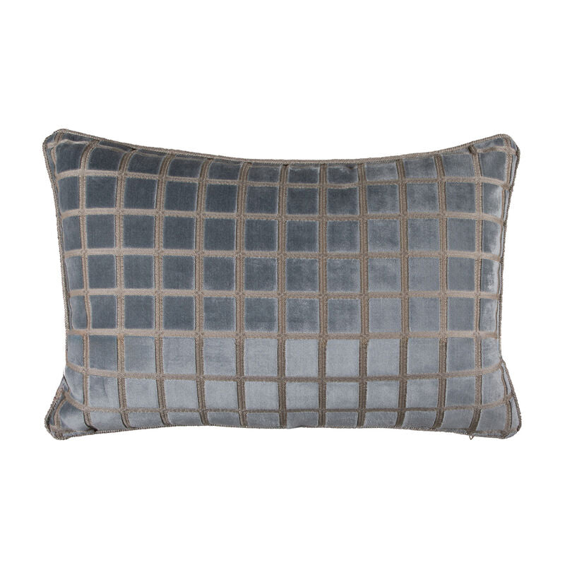Checkered Chambray Feather 20x20