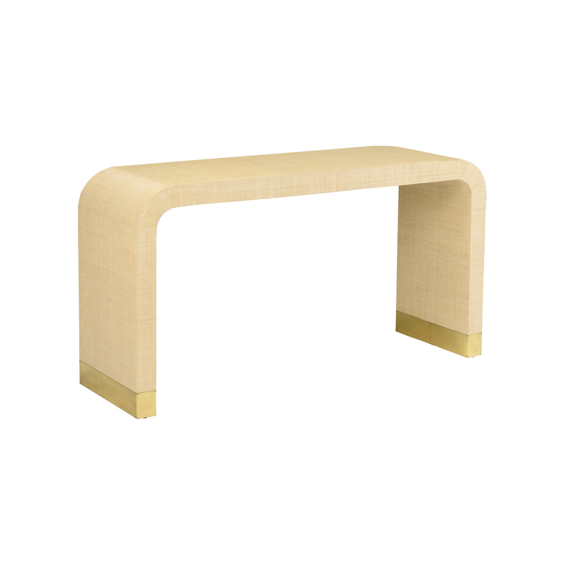 Waterfall Console - Natural in 32 / Raffia - Chelsea House