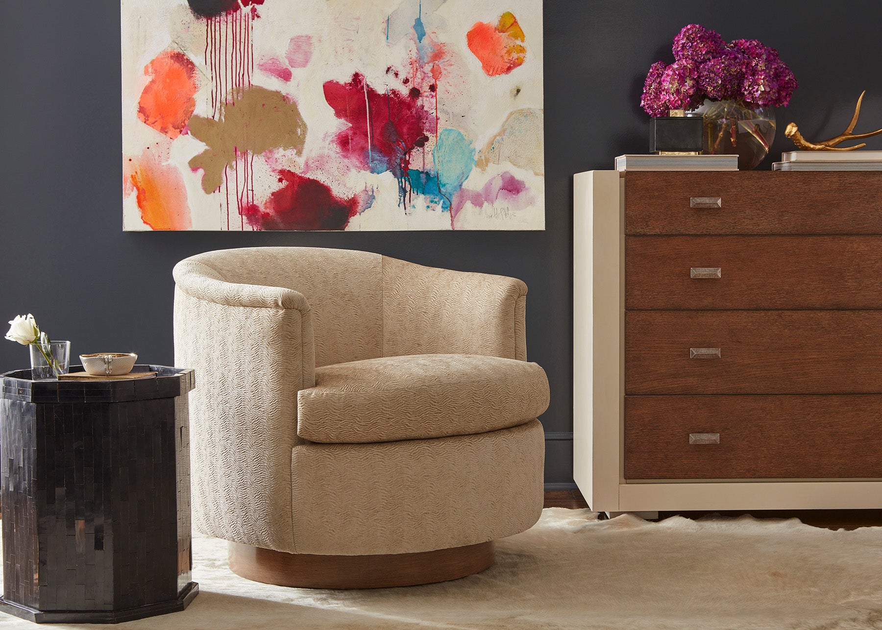 Olivia Memory Swivel Chair