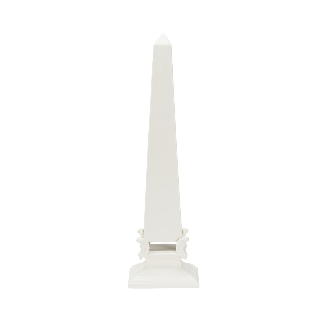 White Neoclassical Obelisk - LG in 22 / Ceramic/Porcelain - Chelsea House