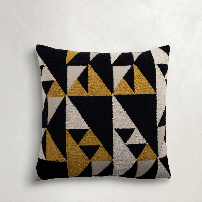 Geo Mustard Poly 20x20