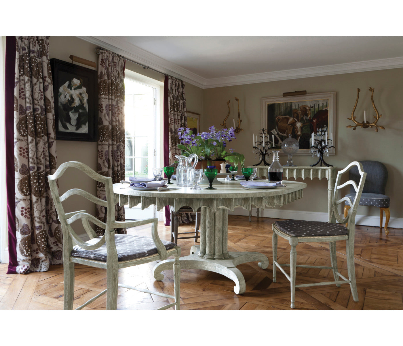 Bodiam Grey Oak Side Chair