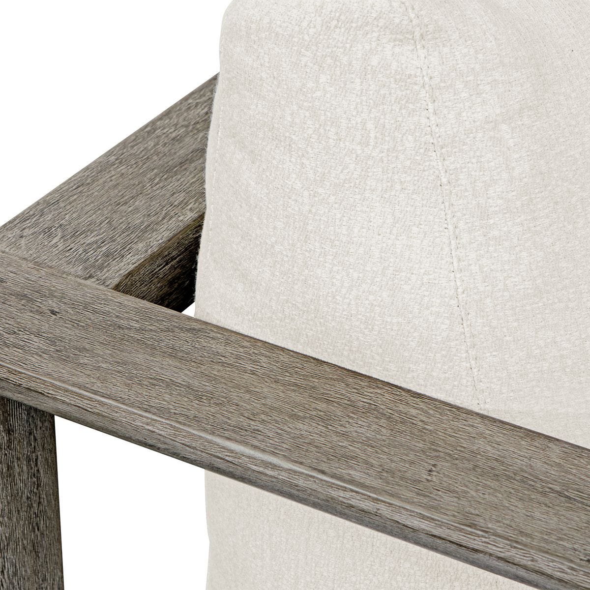 Remsen Outdoor Lounge Chair, Weathered Gray/Oyster