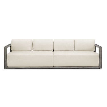 Remsen 4 Seater Outdoor Sofa, Weathered Gray/Oyster