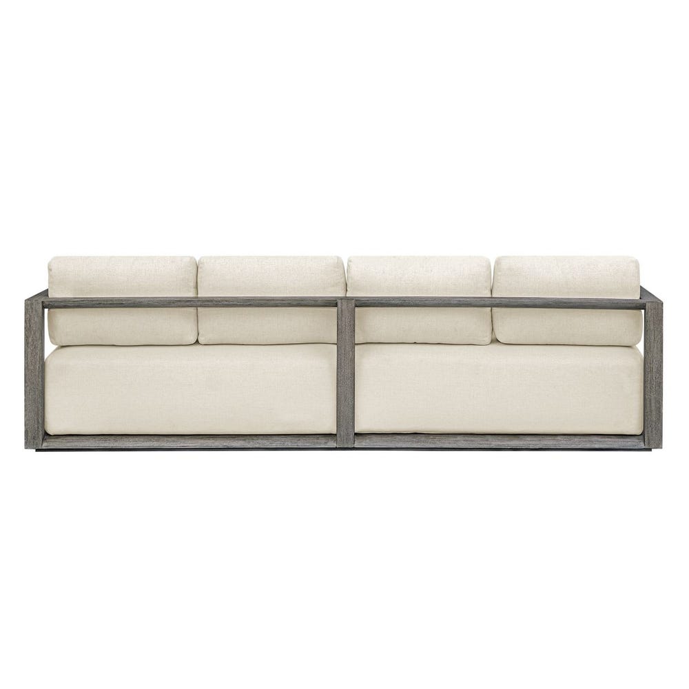 Remsen 4 Seater Outdoor Sofa, Weathered Gray/Oyster