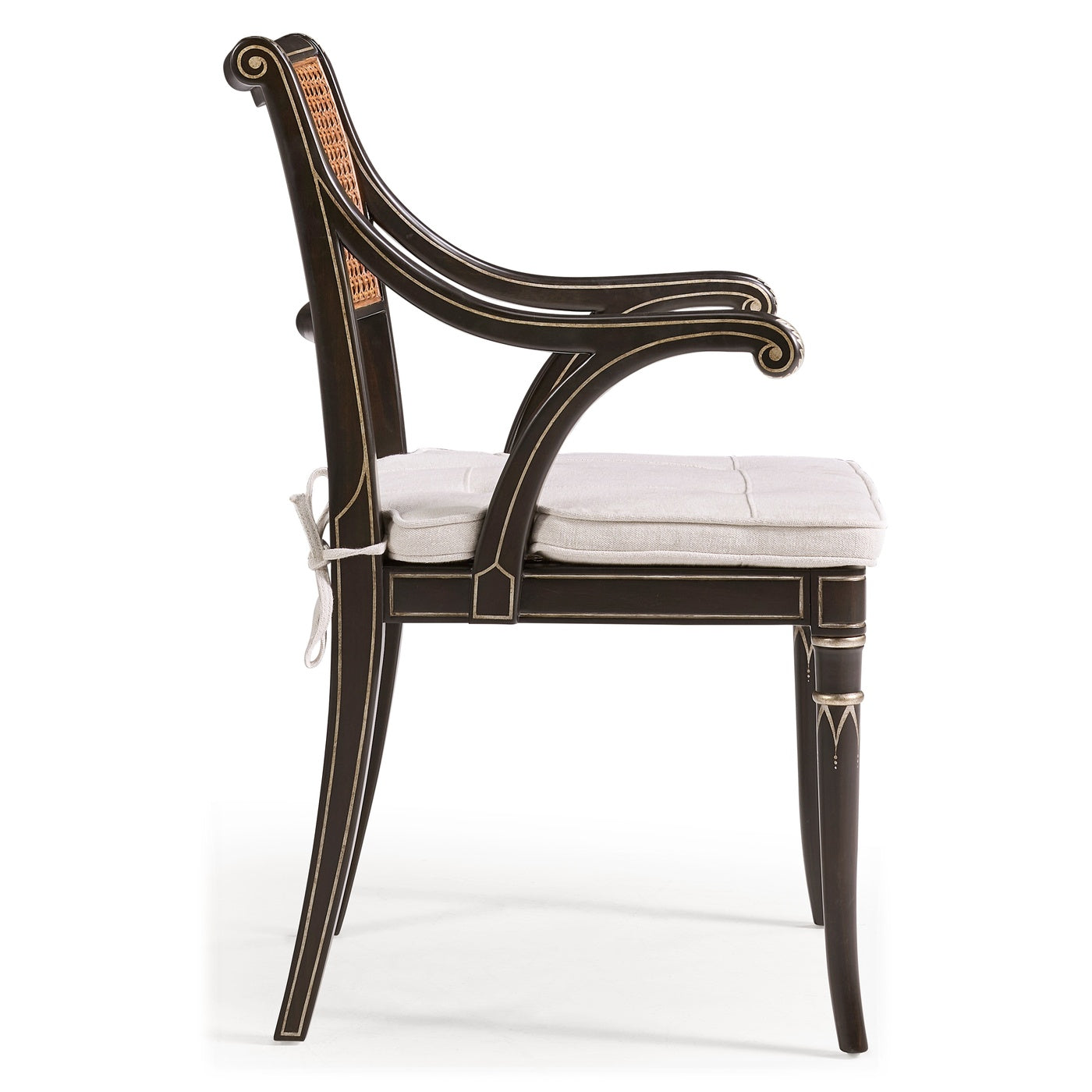 Linden Charcoal Wash Dining Arm Chair
