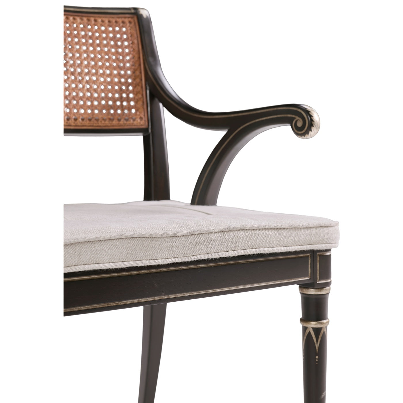 Linden Charcoal Wash Dining Arm Chair