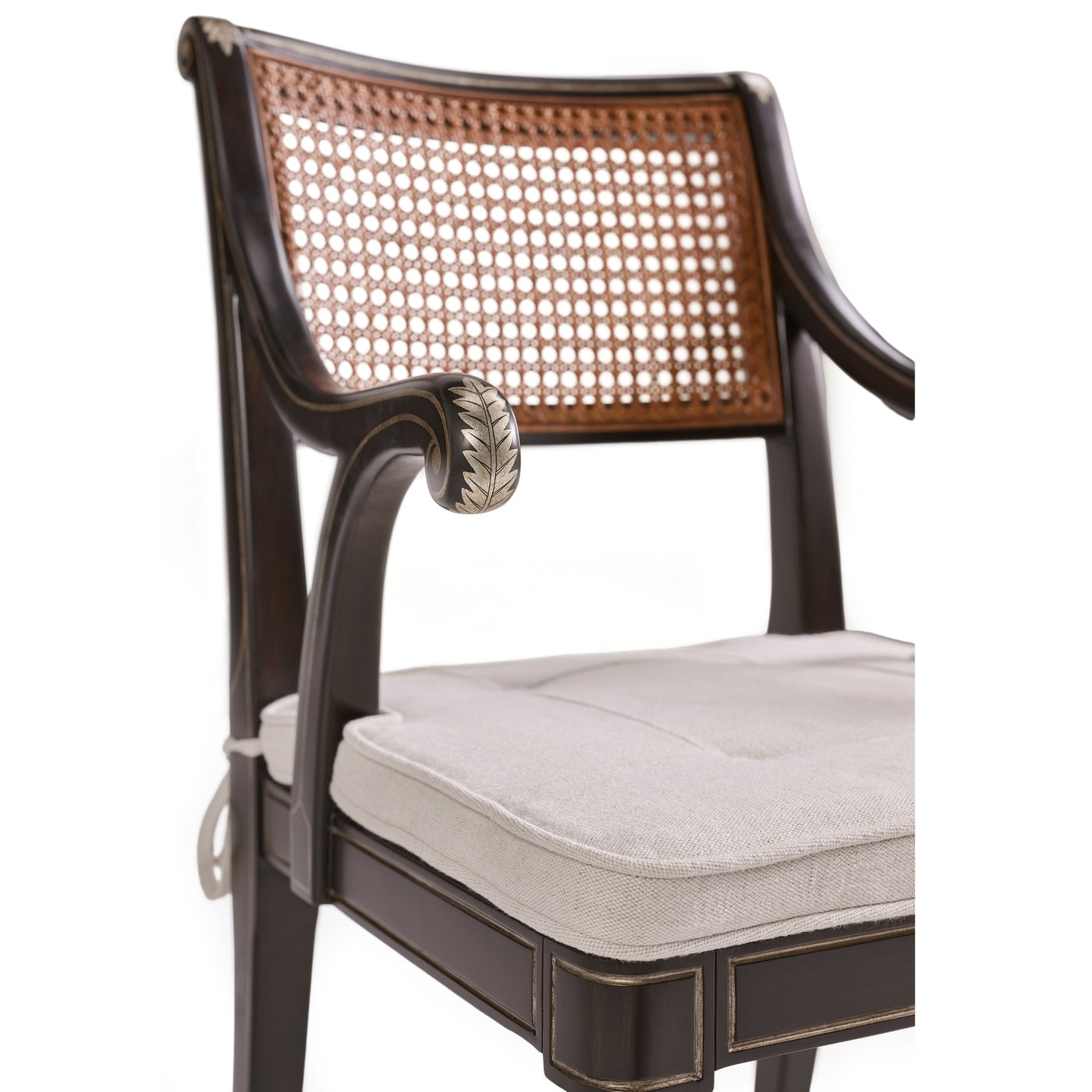 Linden Charcoal Wash Dining Arm Chair