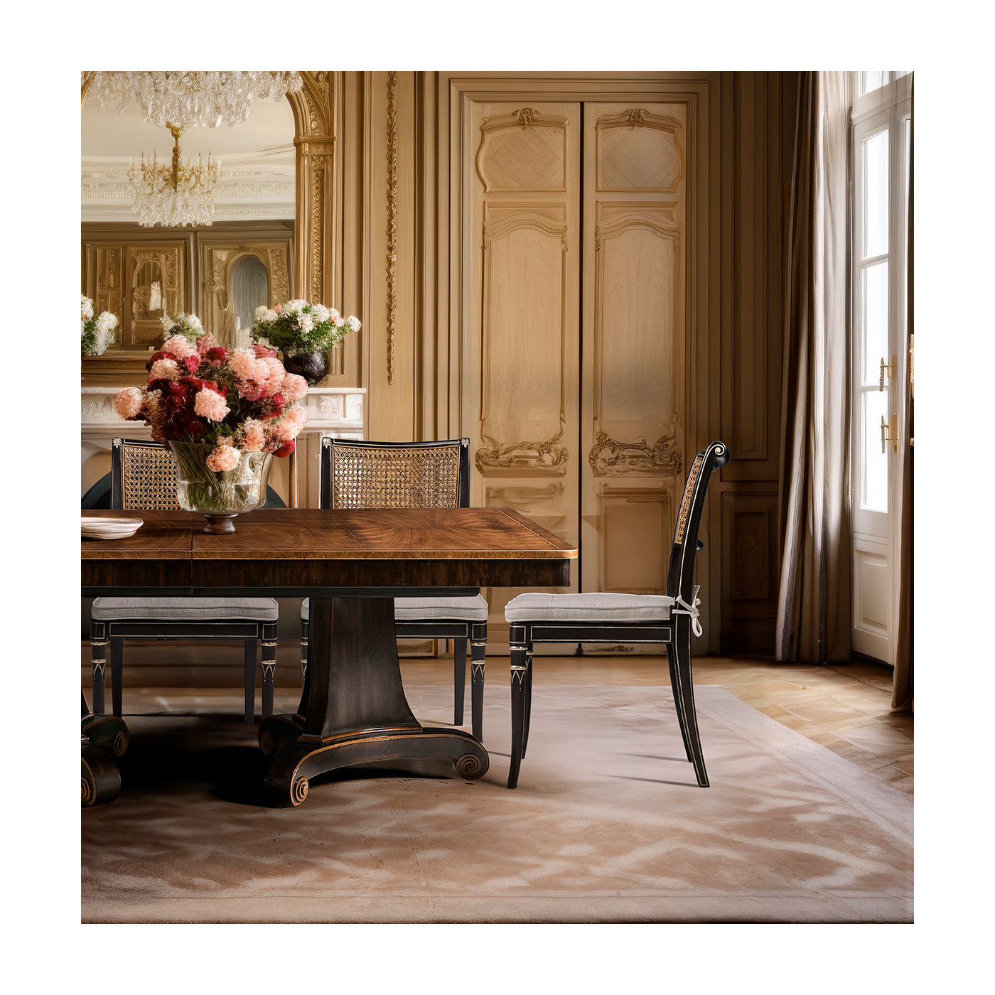 Linden Charcoal Wash Dining Side Chair
