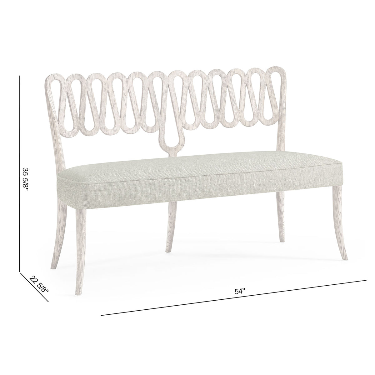 Ampney Grey Oak Dining Bench