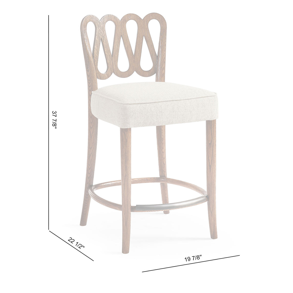 Ampney Toasted Oak Counter Stool