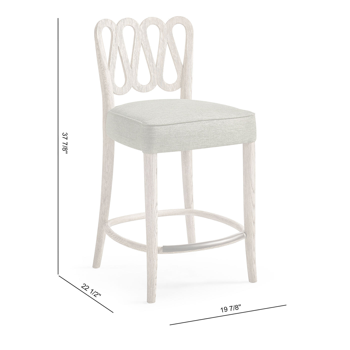 Ampney Grey Oak Counter Stool