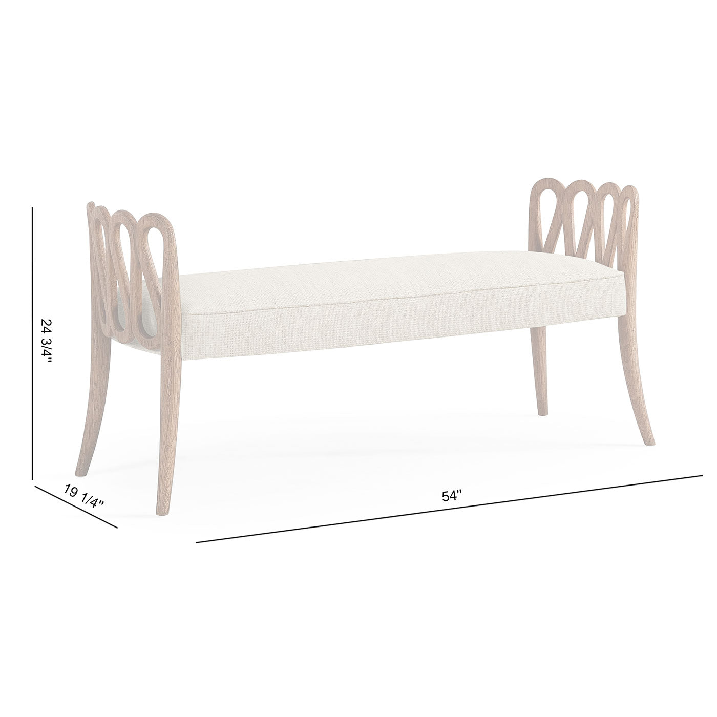 Ampney Toasted Oak Bench
