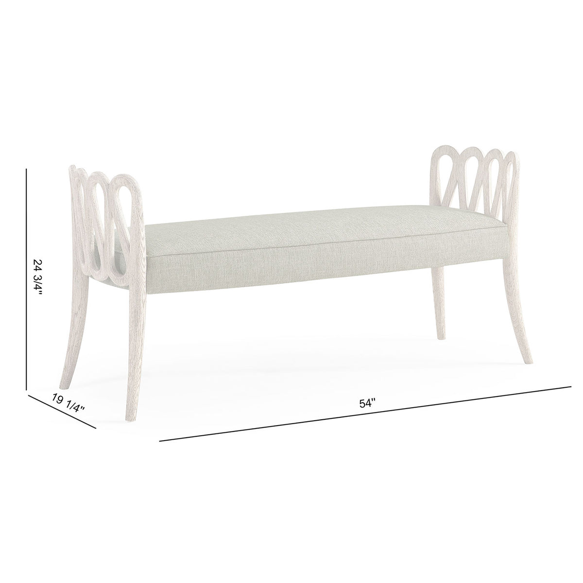 Ampney Grey Oak Bench
