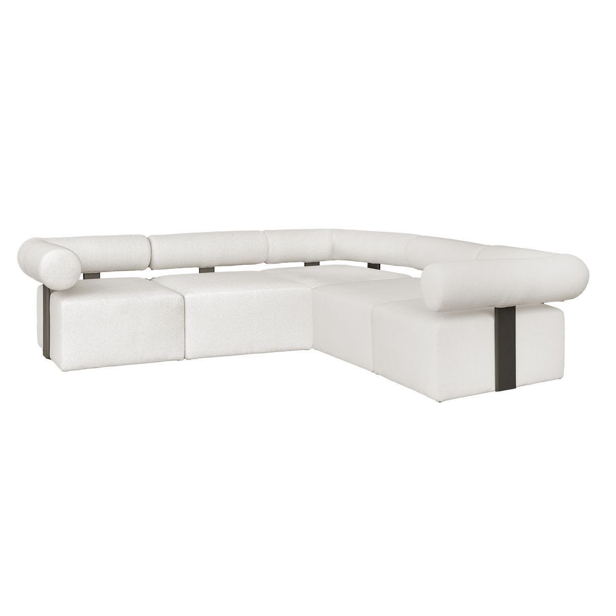 Bolster Back Outdoor Sofa, Armless by Uttermost