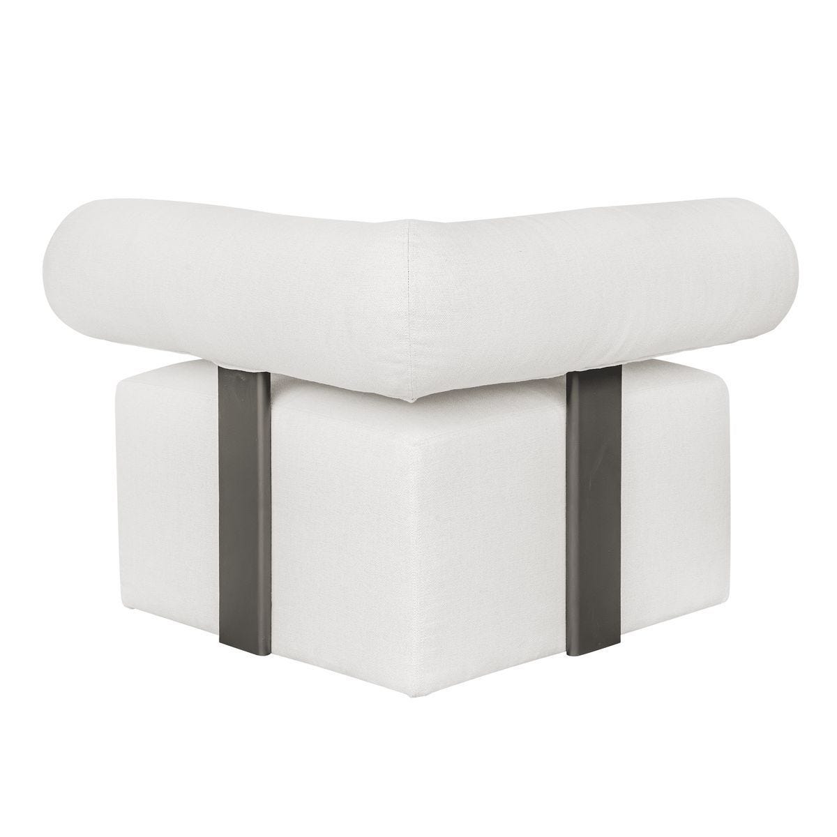 Bolster Back Outdoor Sofa, Corner by Uttermost