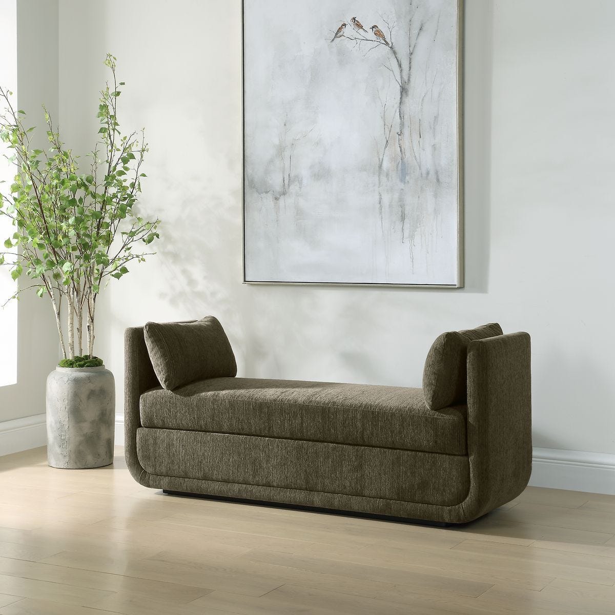 Abound Oversized Bench, Herb – Furniture by Uttermost | Sutter & Vale