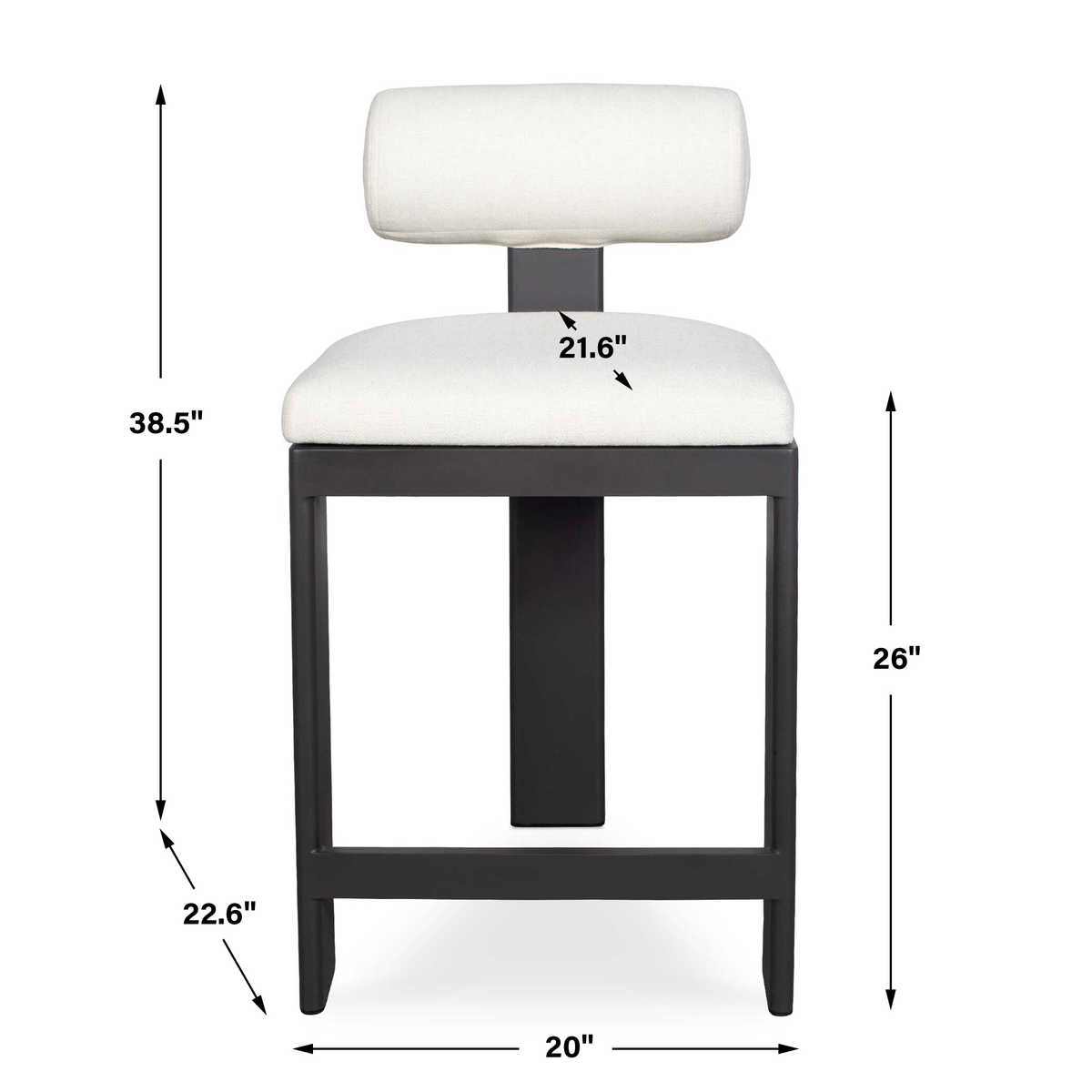Bolster Back Outdoor Counter Stool