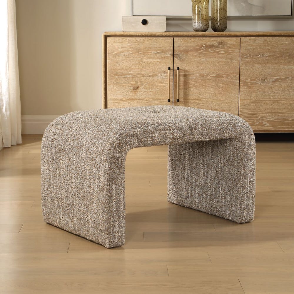 Leora Small Bench, Caramel