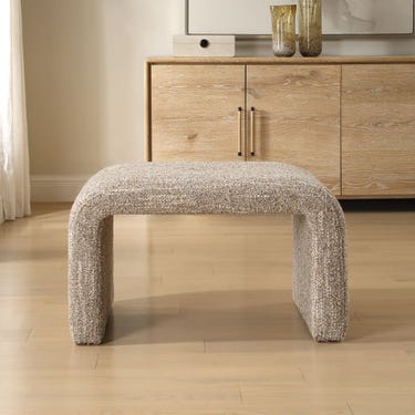 Leora Small Bench, Caramel