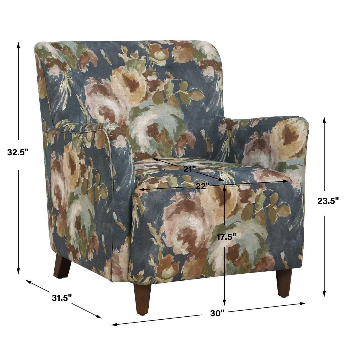 Lainey Armchair, Floral by Uttermost