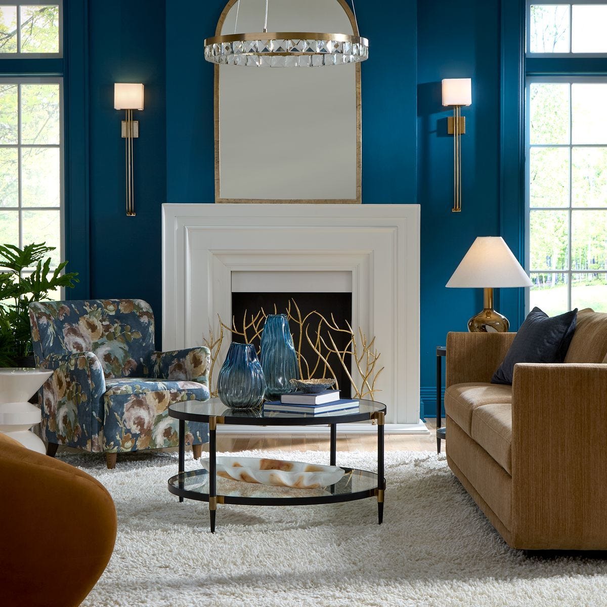 Lainey Armchair, Floral – Furniture by Uttermost | Sutter & Vale
