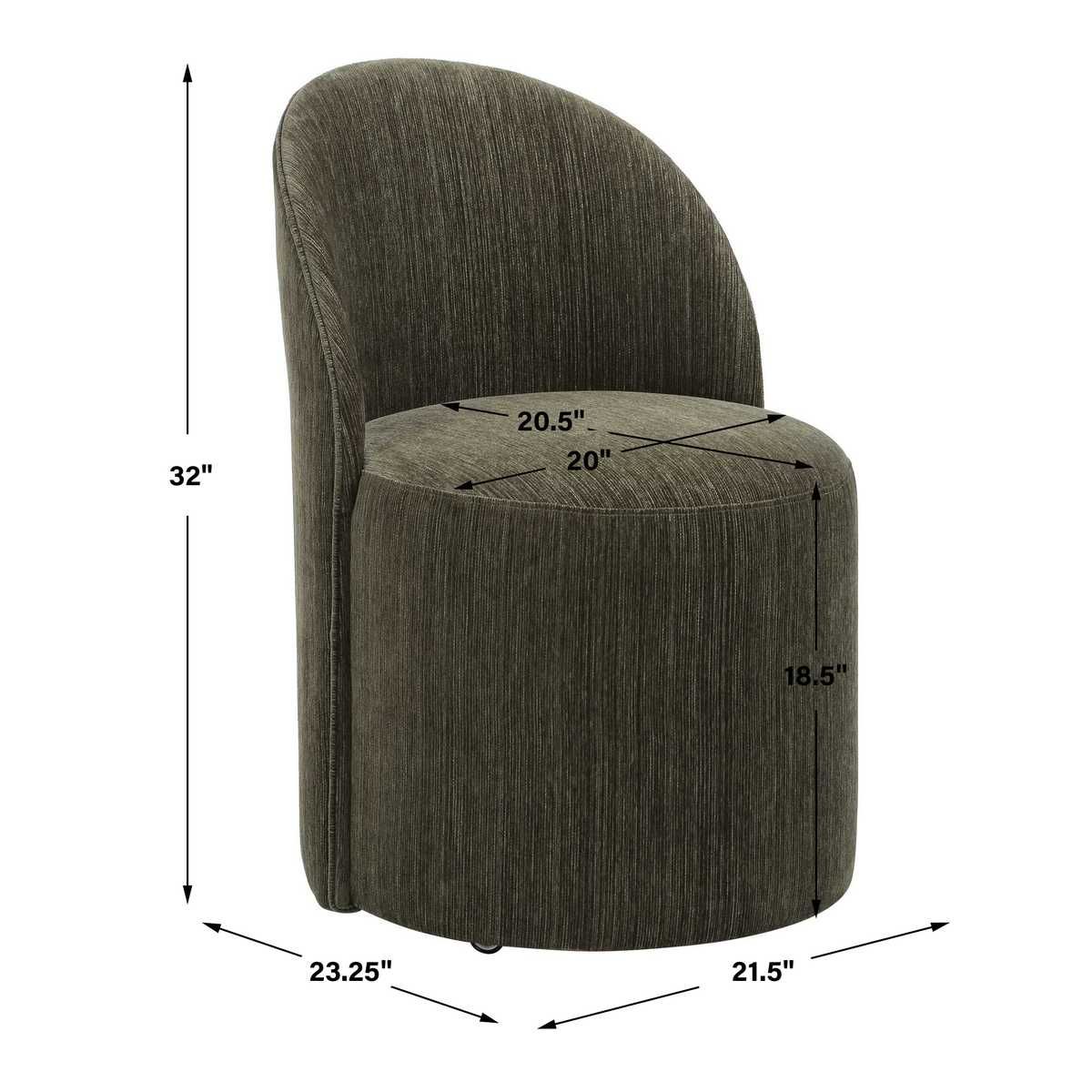 Roll With It Dining Chair, Herb – Furniture by Uttermost | Sutter & Vale