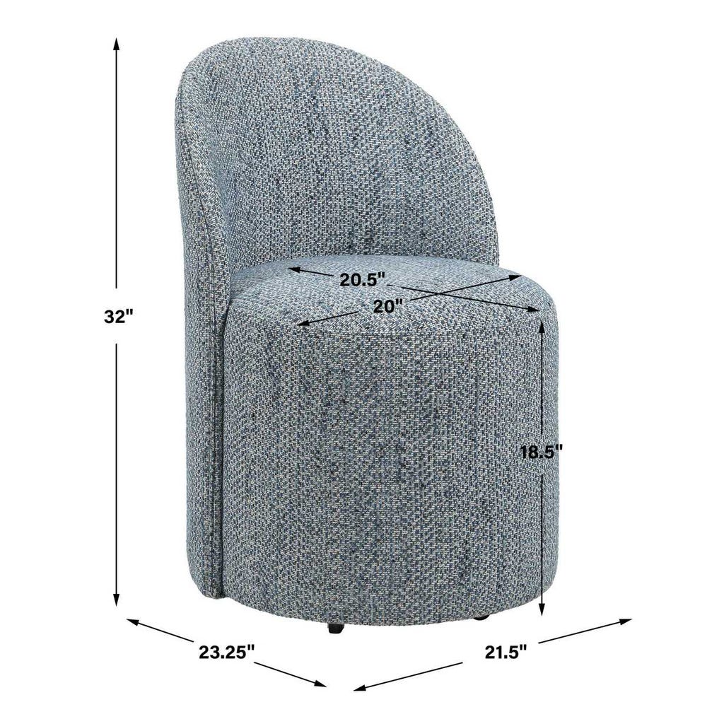 Roll With It Dining Chair, Denim