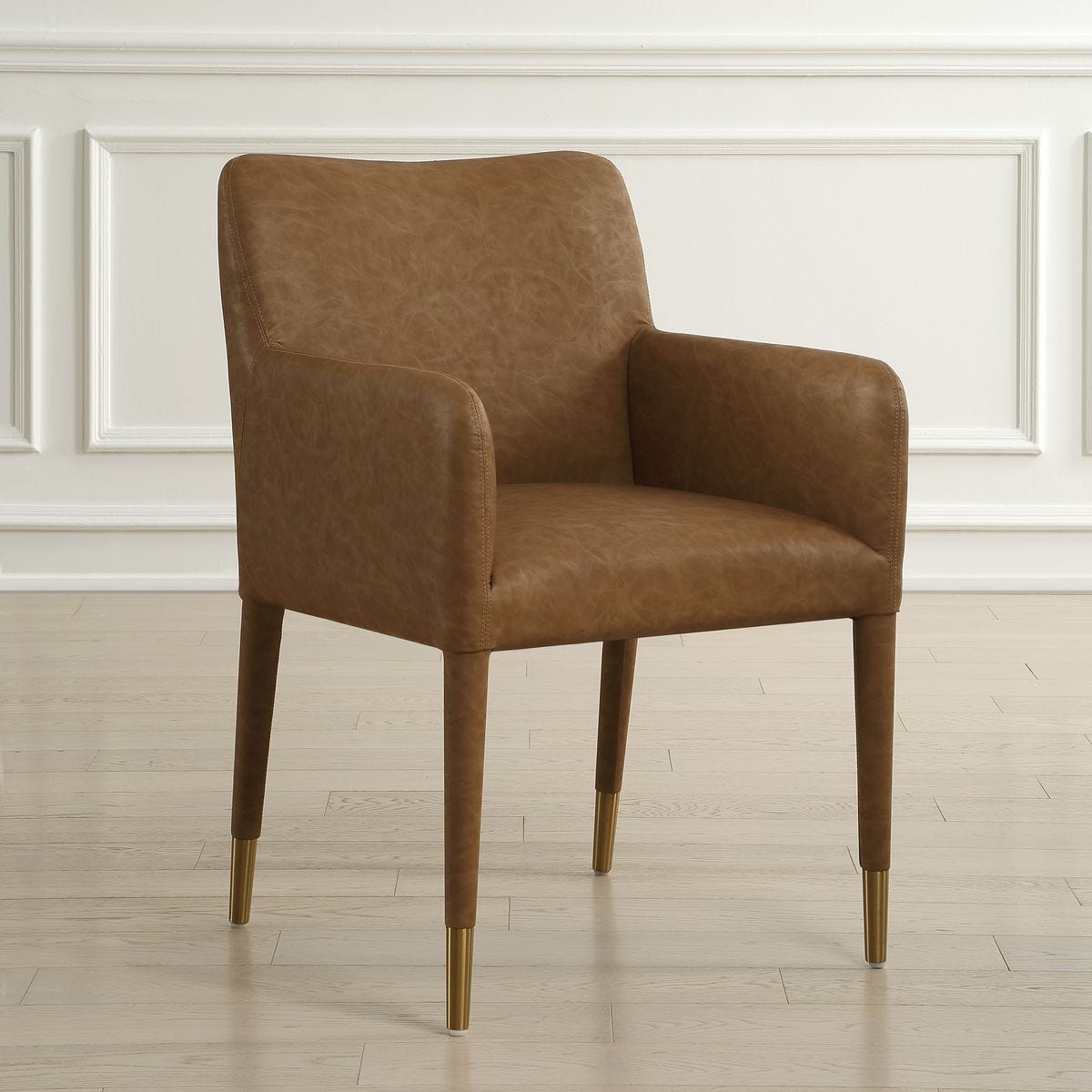 Conifer Dining Armchair, Camel – Furniture by Uttermost | Sutter & Vale