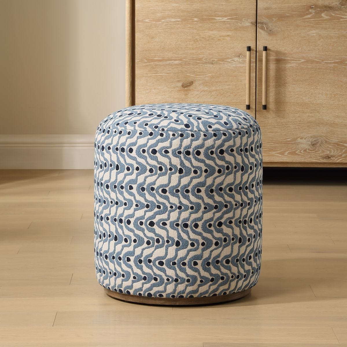 Cas Ottoman, Blue – Furniture by Uttermost | Sutter & Vale