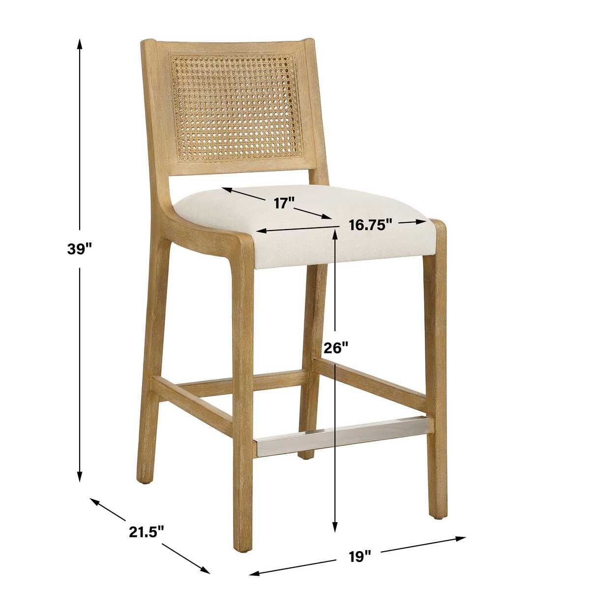 Interweave Counter Stool by Uttermost