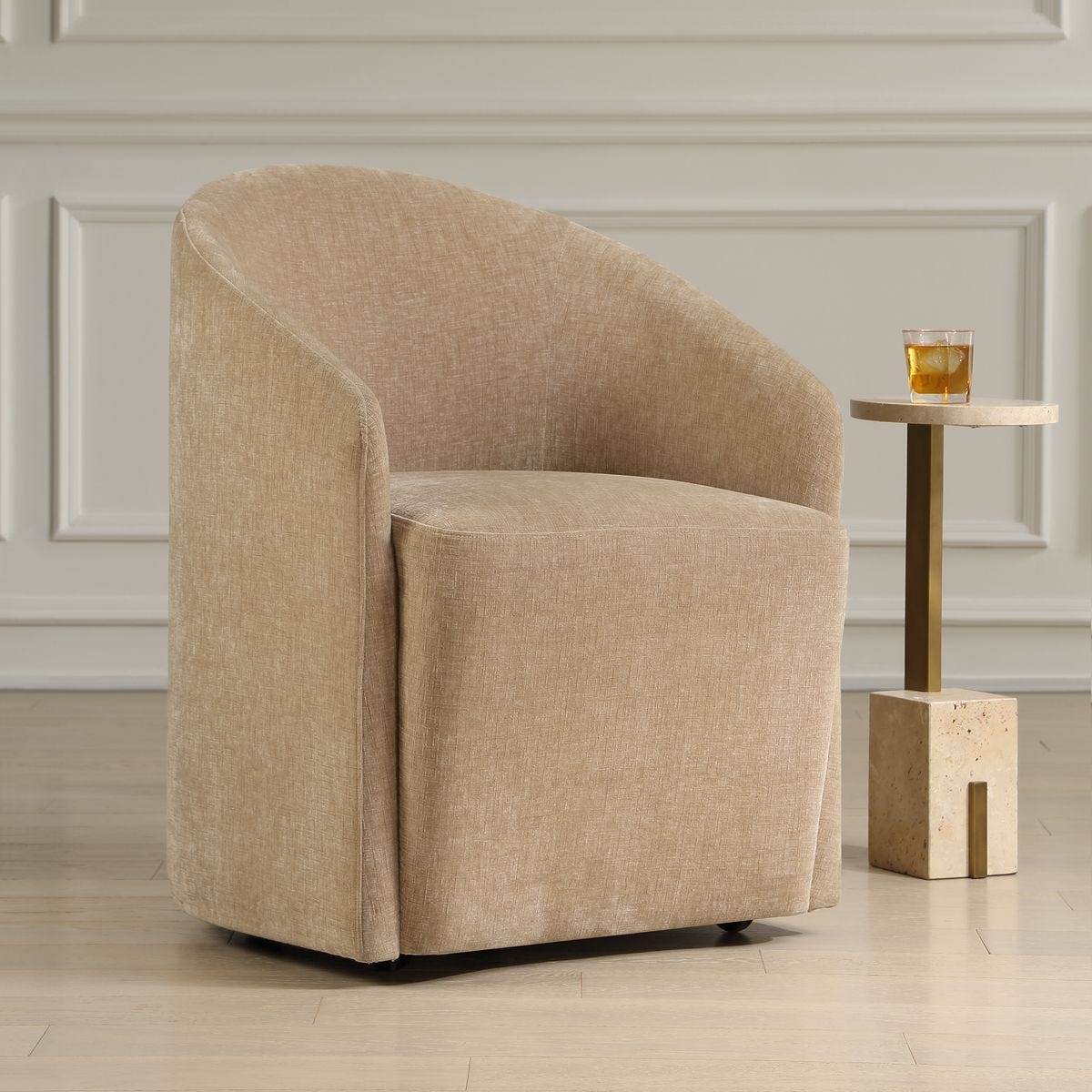 Harbor Dining Chair, Flax – Furniture by Uttermost | Sutter & Vale