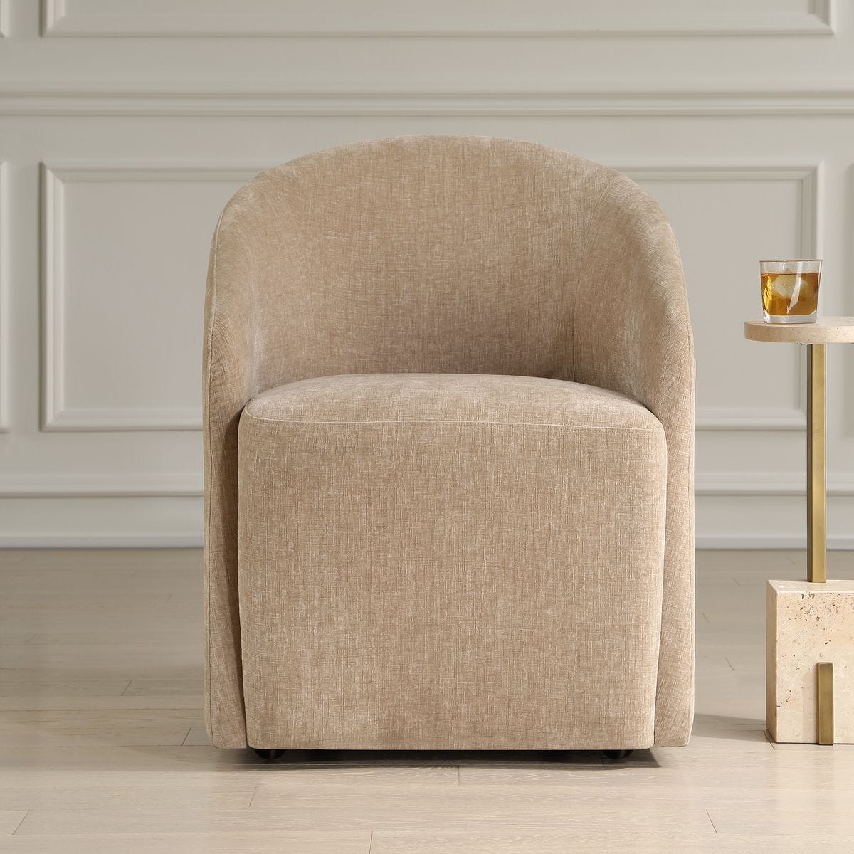 Harbor Dining Chair, Flax – Furniture by Uttermost | Sutter & Vale