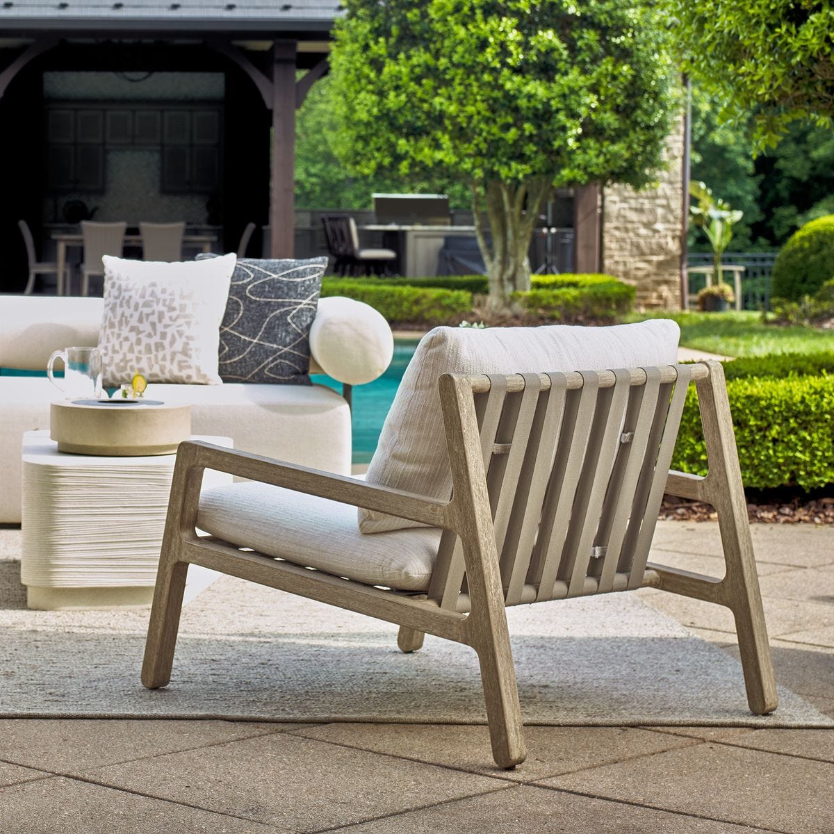 Strapped Outdoor Lounge Chair - 2 Cartons