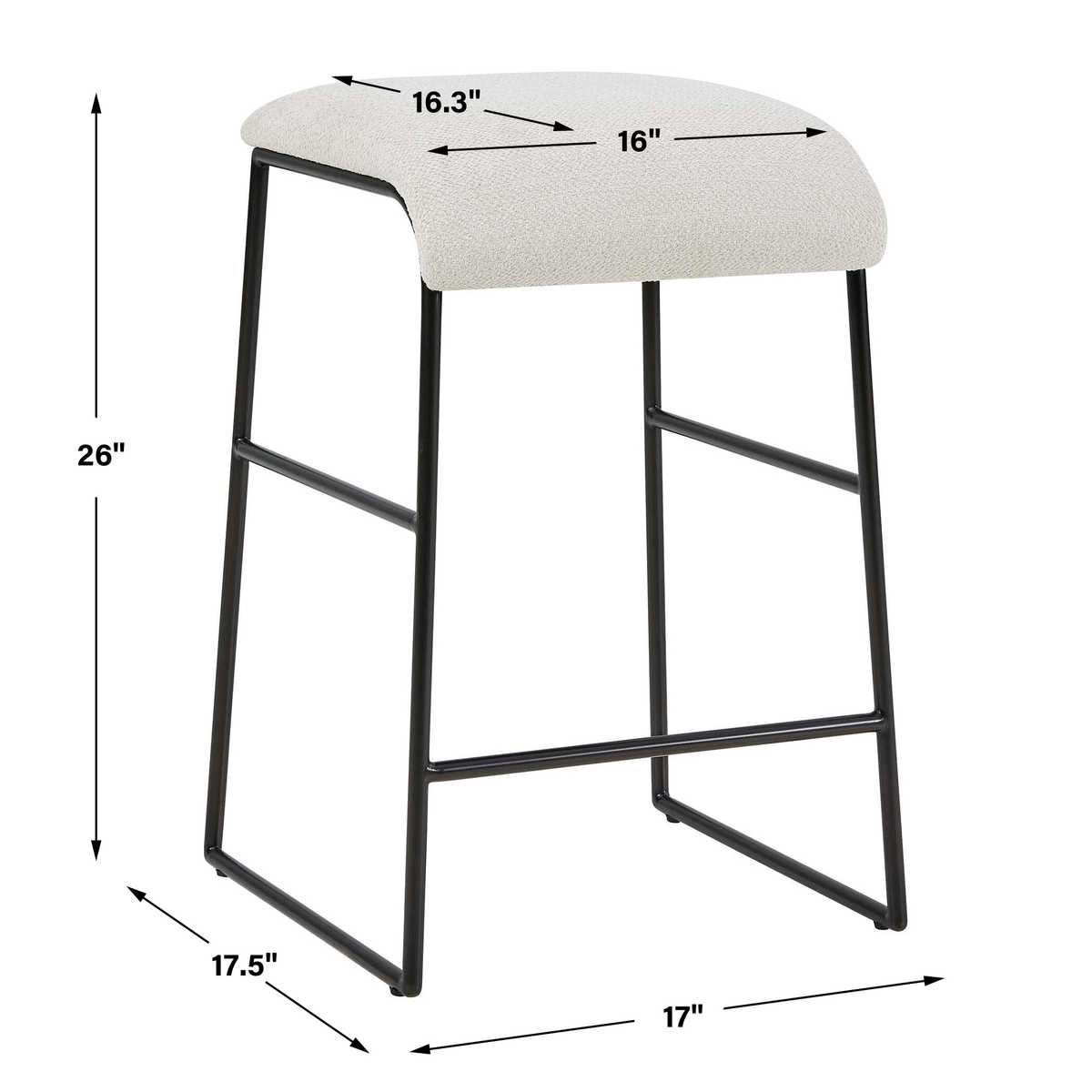 Arcane Counter Stool – Furniture by Uttermost | Sutter & Vale