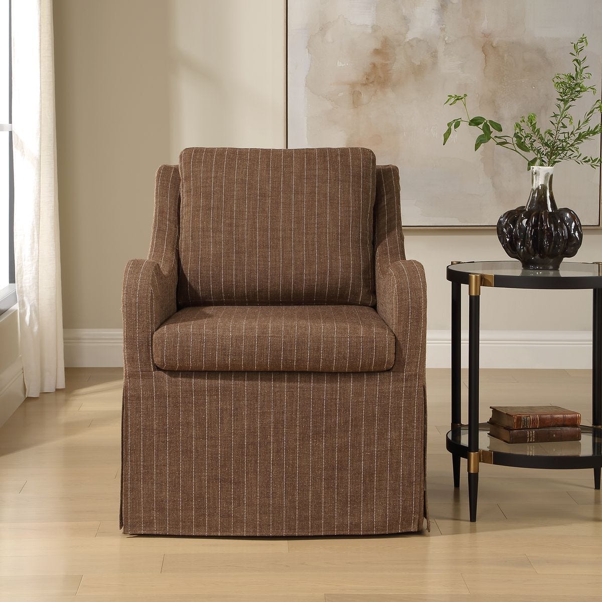Luisa Swivel Chair – Furniture by Uttermost | Sutter & Vale