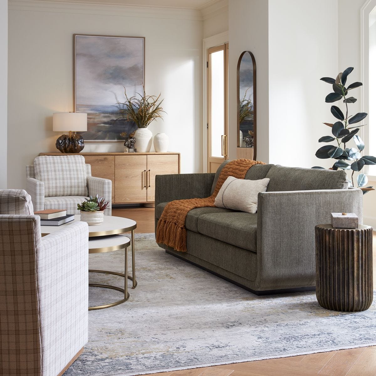 Abound Sofa, Herb – Furniture by Uttermost | Sutter & Vale