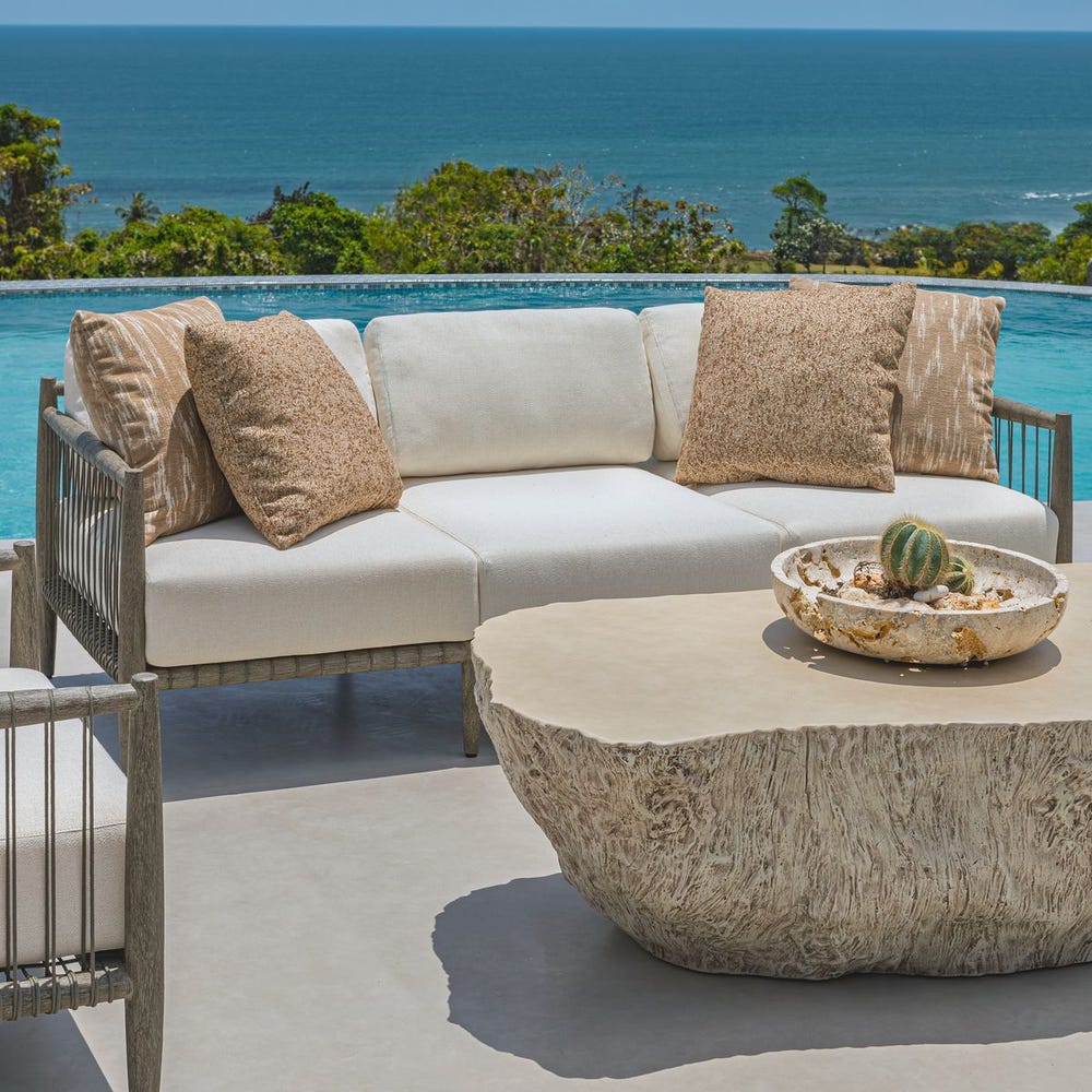 Borneo Outdoor Sofa, Oyster